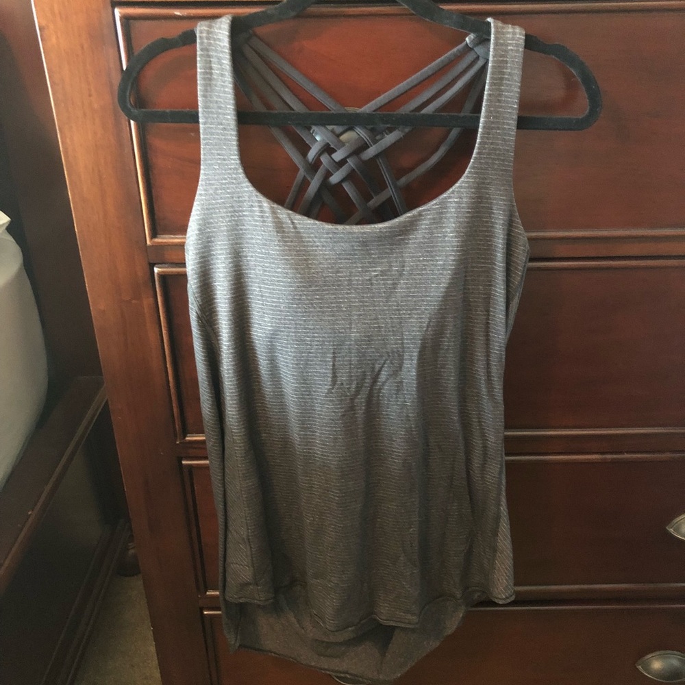 Lulu top with built in bra! Like new